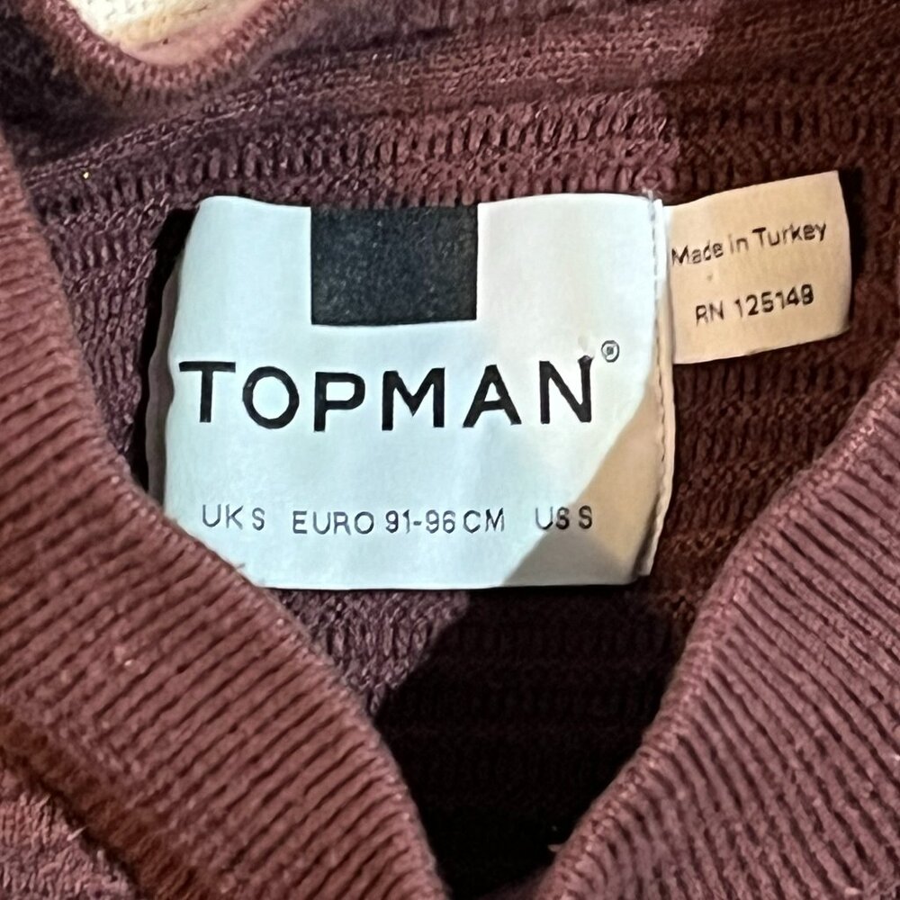 TopMan violet/gray sweater dress or long sweater size small